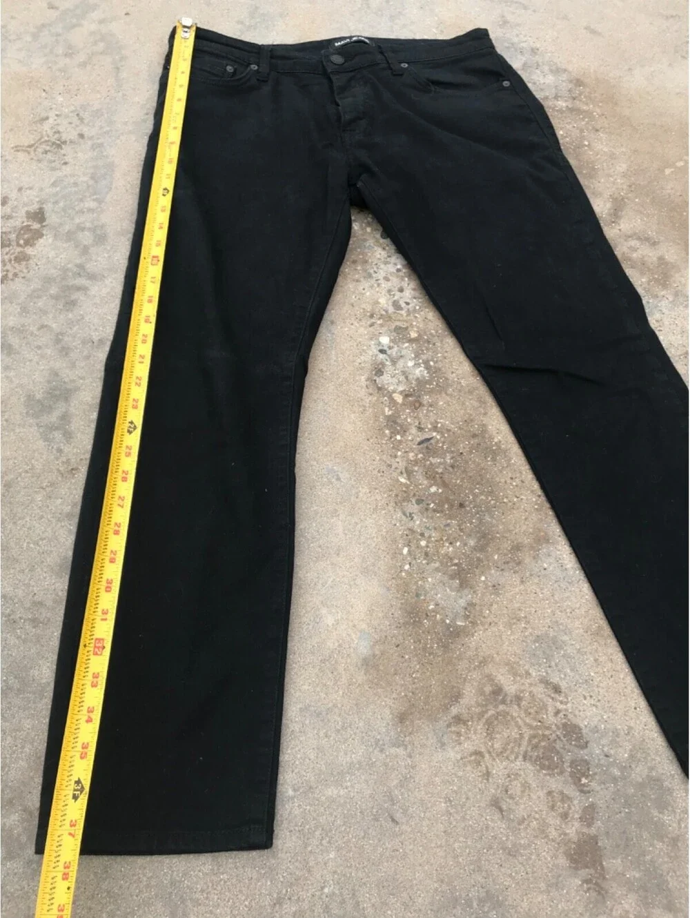 Mavi Jeans Mens 31x30 Black Jake Slim Straight Premium Dark Wash Stretch Denim